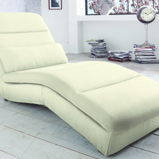 Relaxační lehátko Yankee, krémová ekokůže