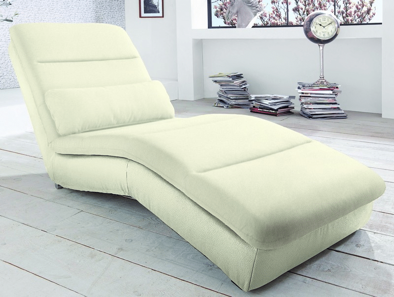 Relaxační lehátko Yankee, krémová ekokůže