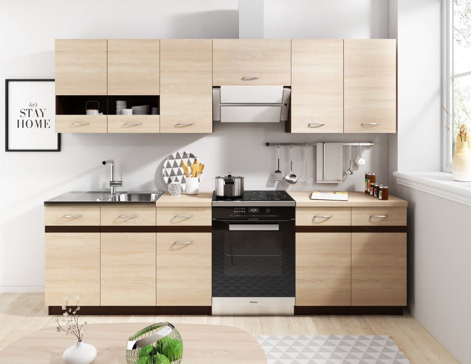 Kuchyně Lexus 180/240 dub sonoma světlá - FALCO