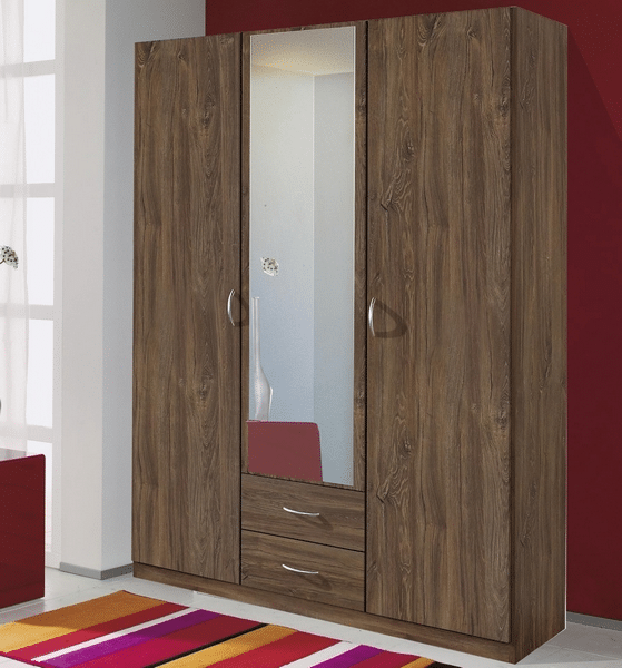 Šatní skříň Case, 136 cm, dub stirling