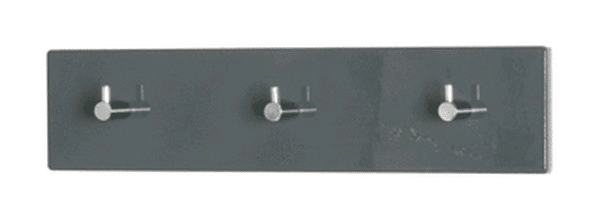 Nástěnný věšák Edmond 42156, šedý lesk