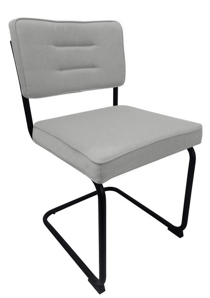 Jídelní židle Salamon, světle šedá látka