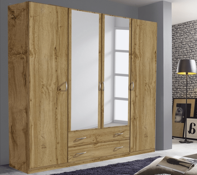 Šatní skříň Case, 181 cm, dub wotan