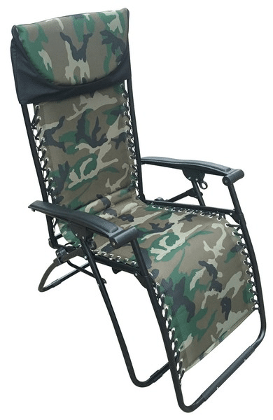 Polohovatelné zahradní křeslo Fernando, hnědo-zelený vzor