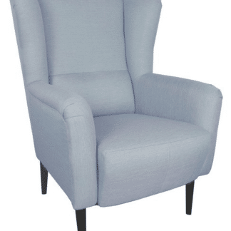 Křeslo ušák Canto, modrá tkanina