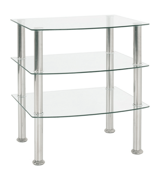 Odkládací stolek Katja 3, čiré sklo