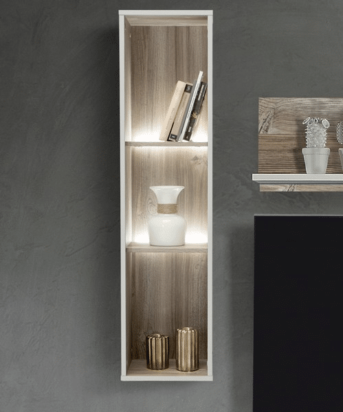 Závěsný regál Babila, s osvětlením