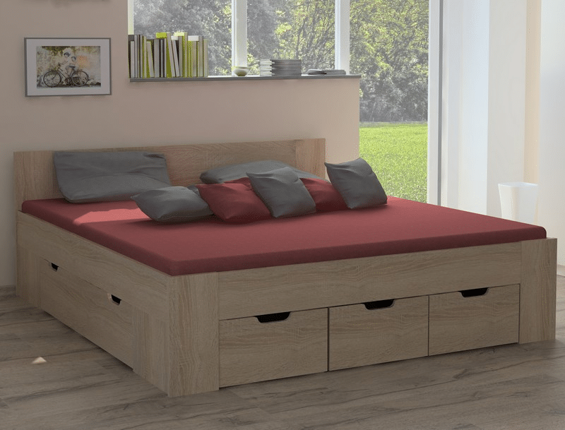 Postel Astral 71 160x200 cm, dub sonoma