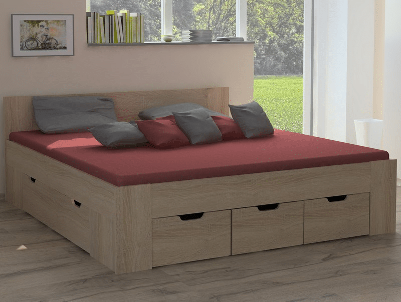 Postel Astral 72 180x200 cm, dub sonoma
