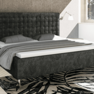 Postel Medixo Stratford 180x200 cm, tmavě šedá