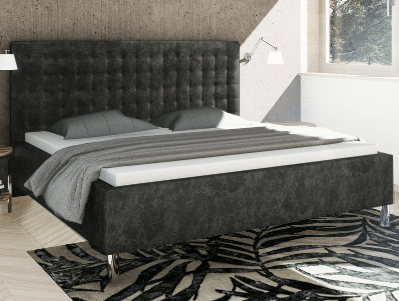 Postel Medixo Stratford 180x200 cm, tmavě šedá