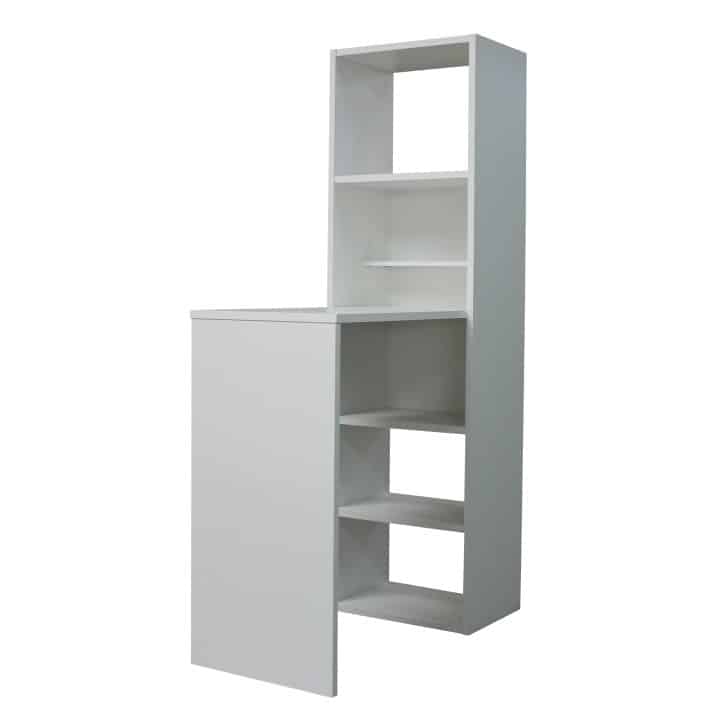 Regál s barovým pultem, Aldo 0000208878 Tempo Kondela Bílá