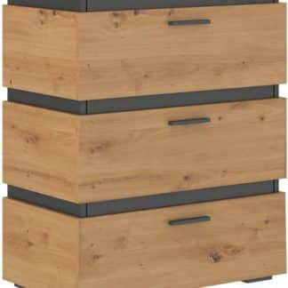 Komoda Faro 3S dub artisan s tichým dovíráním - FALCO