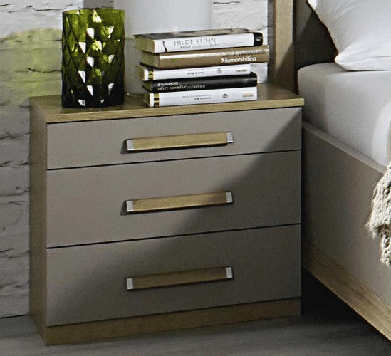 Noční stolek Altona, dub riviera/šedá fango