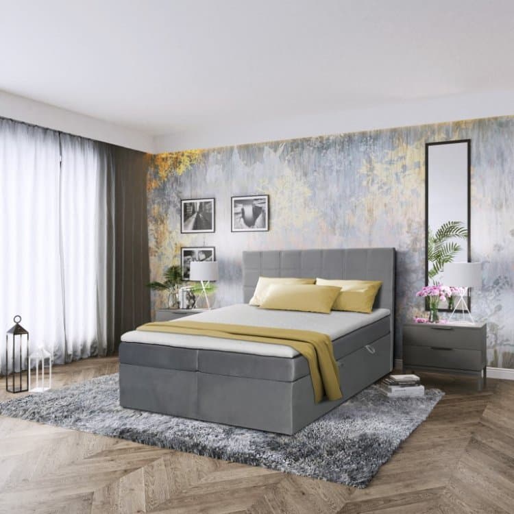 Postel boxspring Sofina 180x200 béžová - FALCO