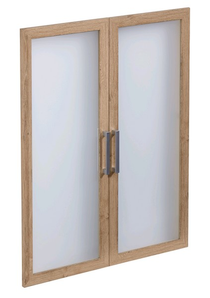 Sada skleněných dveří (2 ks) Calvia 12, starý dub