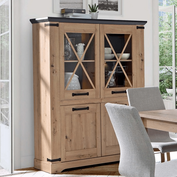 Široká vitrína Darina, s osvětlením