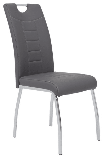 Jídelní židle Andrea, šedá ekokůže