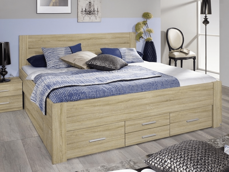 Postel Isotta 160x200 cm, dub sonoma