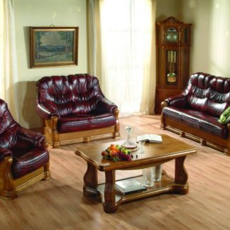 Kožená sedací souprava Kevin 3r+2+1 - PYKA