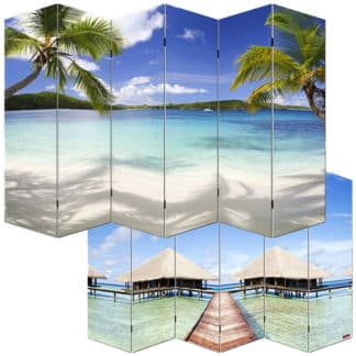 Paravan 6-dílný s potiskem WH9014