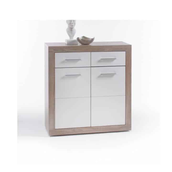 Komoda CANCAN 2T-2SK dub sonoma / bílá Tempo Kondela