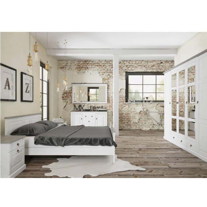 Manželská postel LIONA bílá Tempo Kondela 180 x 200 cm