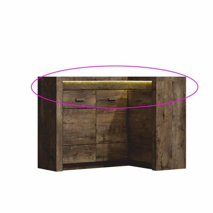 LED osvětlení k rohové komodě INFINITY 15 Tempo Kondela