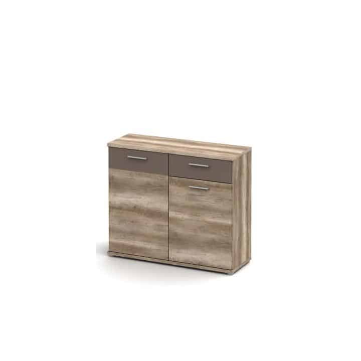 Komoda STONE dub canyon / hnědá Tempo Kondela