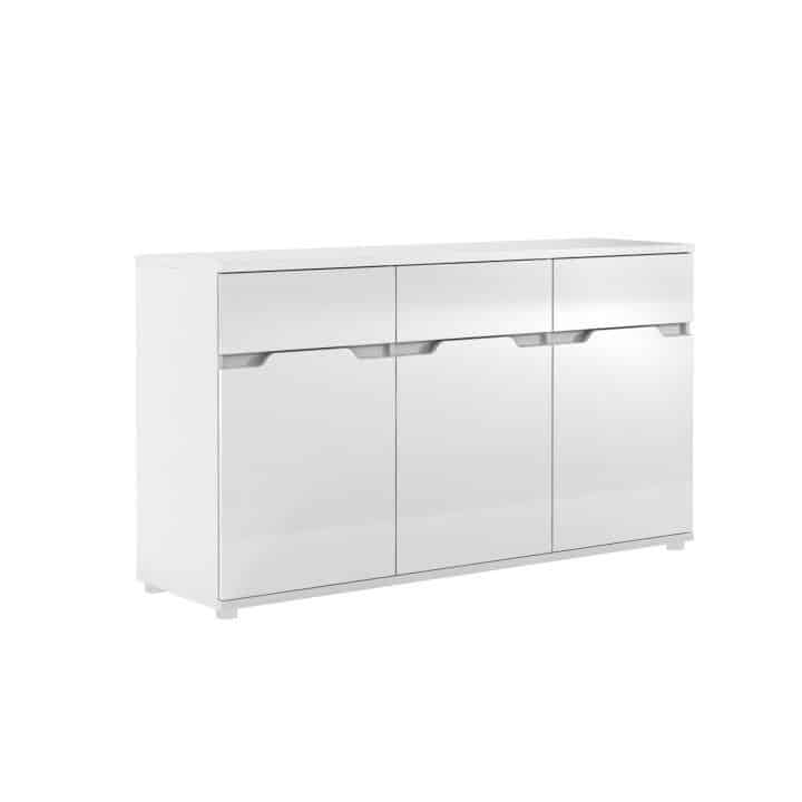 Komoda ADONIS ASK6 bílá vysoký lesk Tempo Kondela