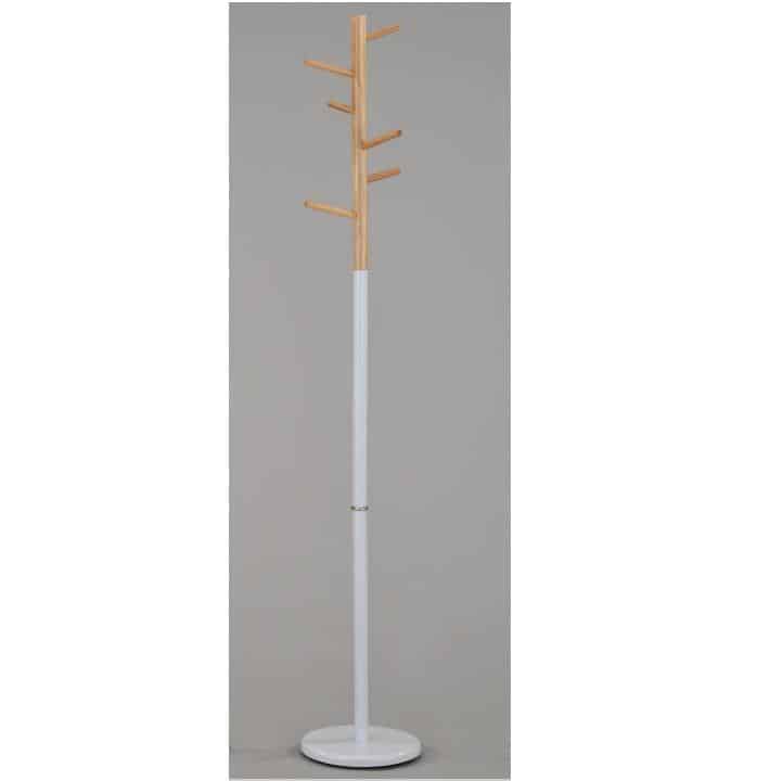 Věšák HORST dřevo přírodní / kov bílý Tempo Kondela