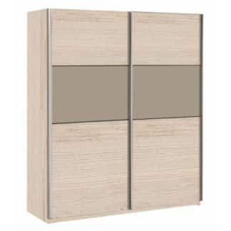 Šatní skříň s posuvnými dveřmi GRAPHIC dub arizona / šedá Tempo Kondela