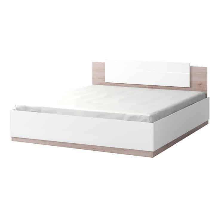 Postel MIRAN NEW dub san remo / bílá s LED osvětlením Tempo Kondela