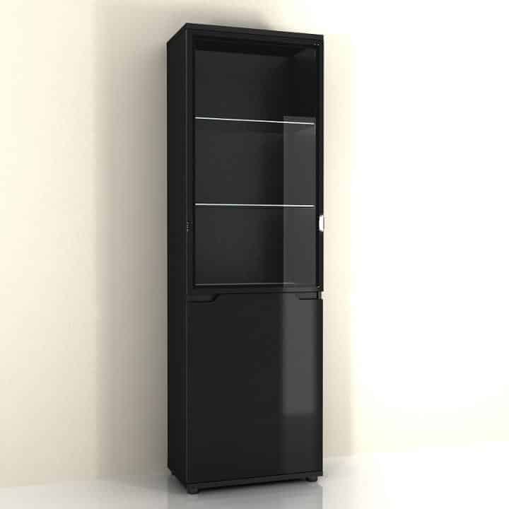 Vitrína ADONIS AS 10 černá vysoký lesk Tempo Kondela