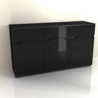 Komoda ADONIS ASK6 černý vysoký lesk Tempo Kondela