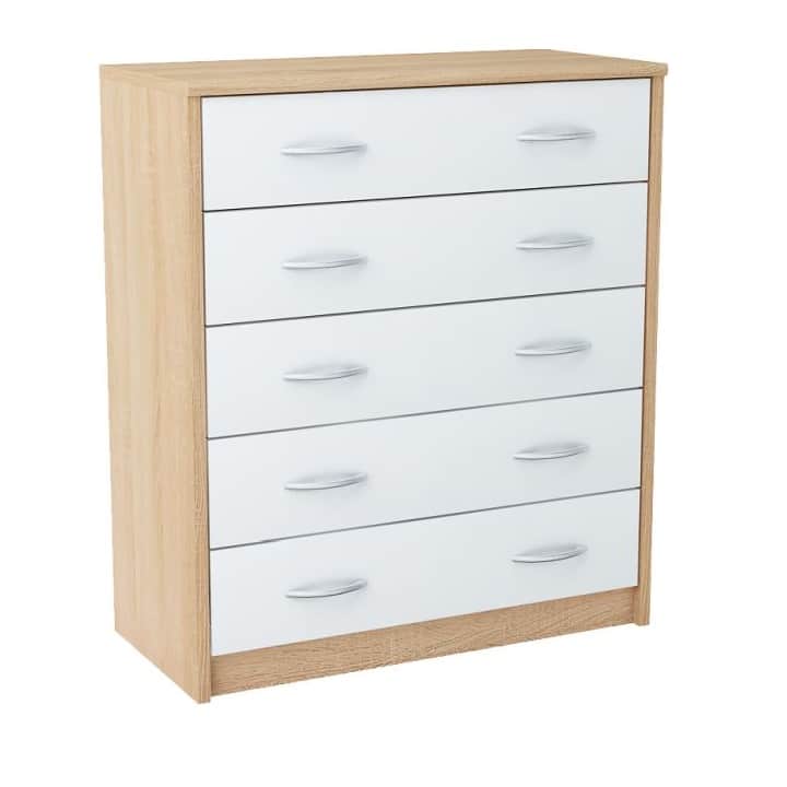 Komoda AGNESA TYP 4 dub sonoma / bílá Tempo Kondela