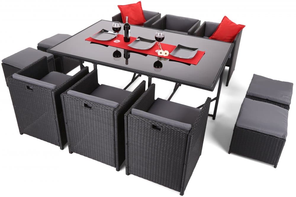 Zahradní sestava MAURITIUS GH1081 černá / antracit