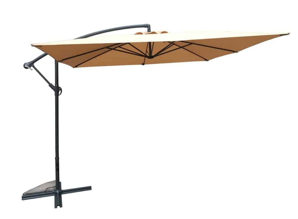 Slunečník kovový NEPROMOKAVÝ 8080 - 270x270cm - béžový Rojaplast