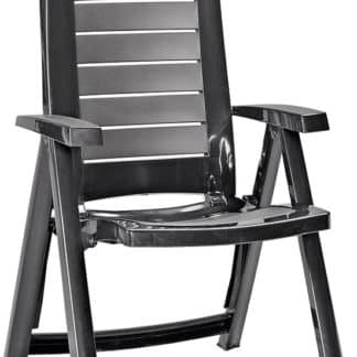 ARUBA polohovací křeslo - grafit Allibert