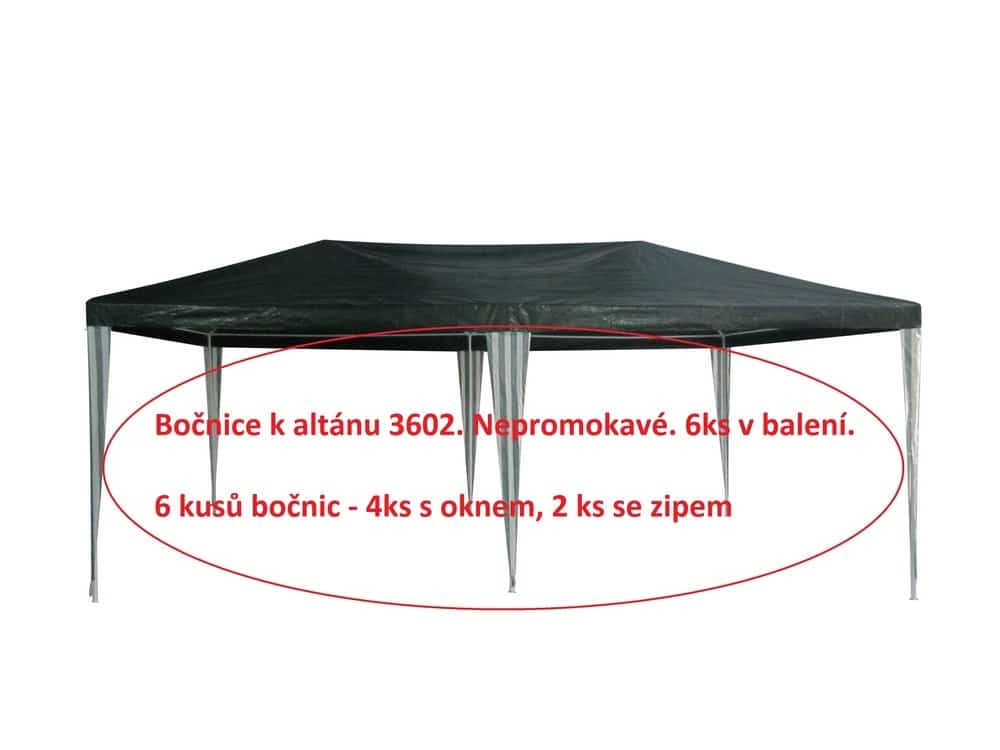 bočnice k altánu 3602 - 6ks - ZELENÉ ROJAPLAST