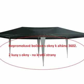 Bočnice k altánu 3602 - 2ks s okny - ZELENO/BÍLÉ ROJAPLAST