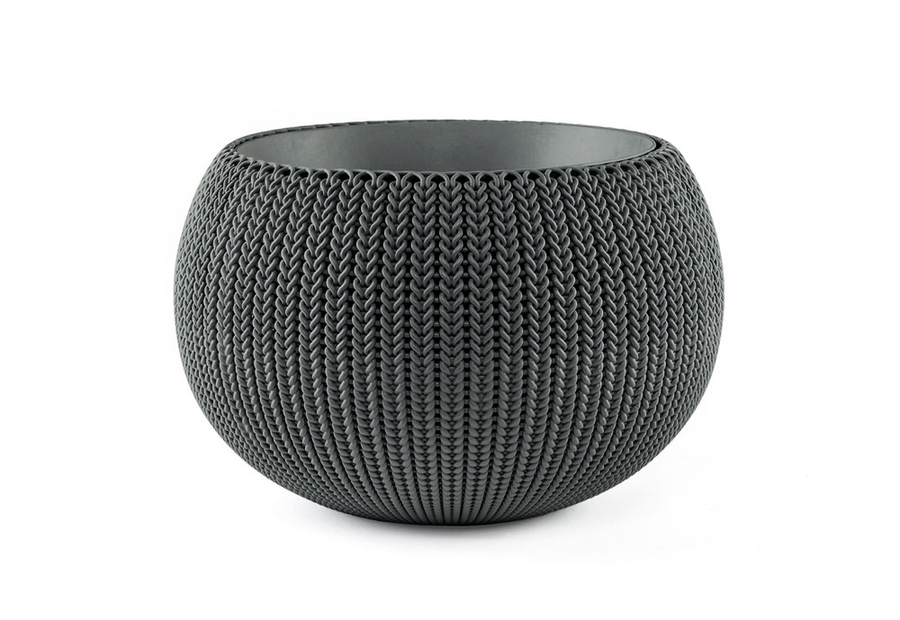 COZIES KNIT - M - květináč - hnědá Keter