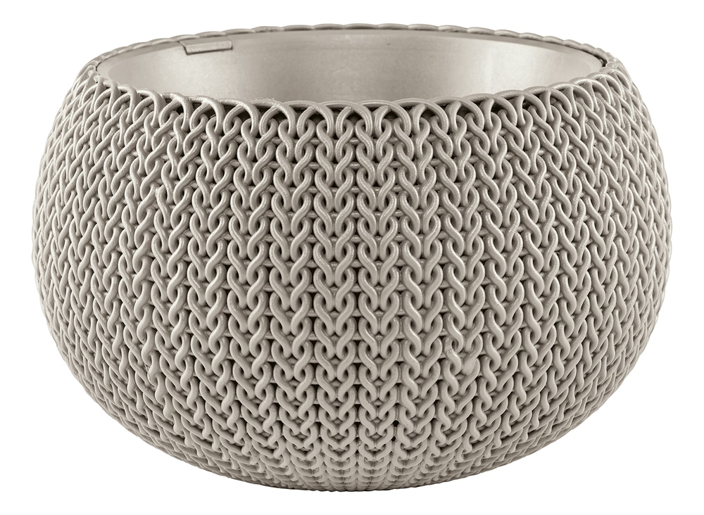 COZIES KNIT - S - květináč - písková Keter