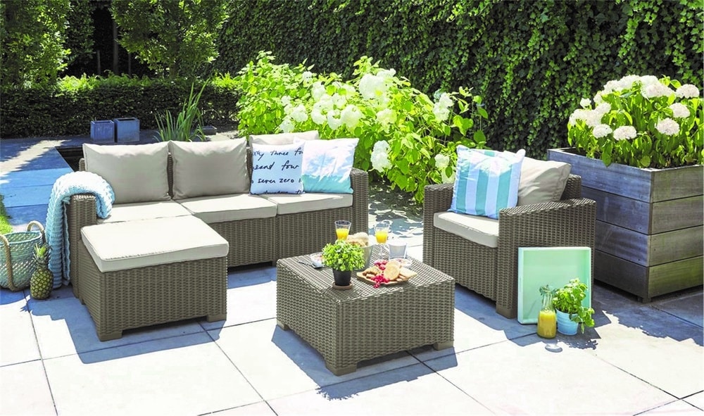 MOOREA cappucino + pískové podušky Allibert