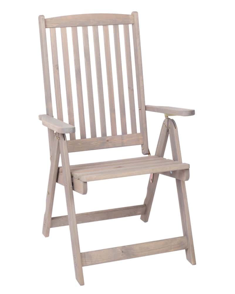 HOLIDAY křeslo - šedé ROJAPLAST