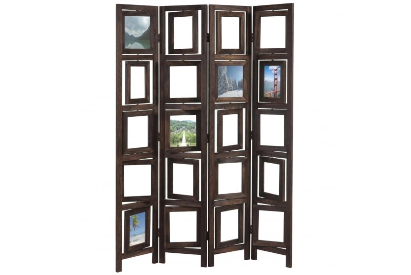 Paravan s fotografickými okny WH5821+2 Hnědá