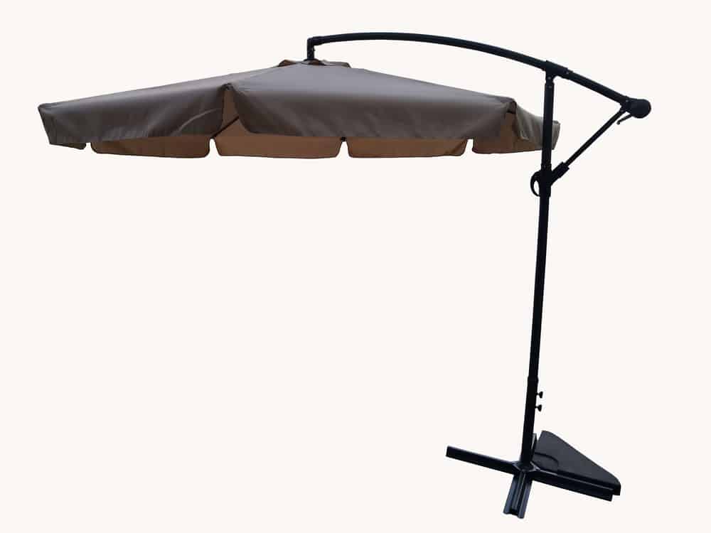 Slunečník EXCLUSIVE NEPROMOKAVÝ boční - béžový Rojaplast