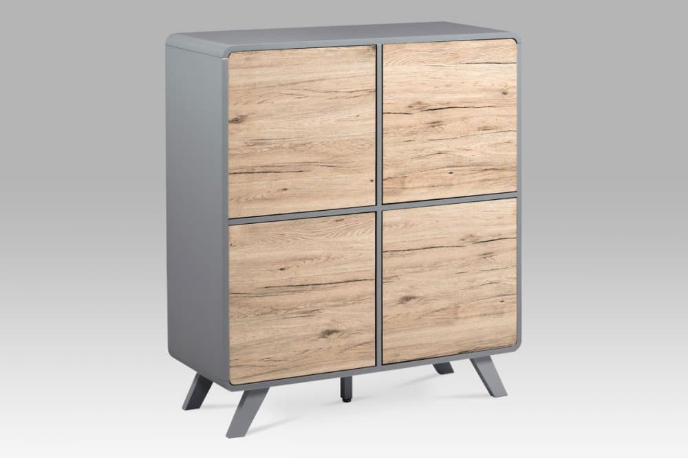 Komoda ASL-651 OAK šedá / dub Autronic