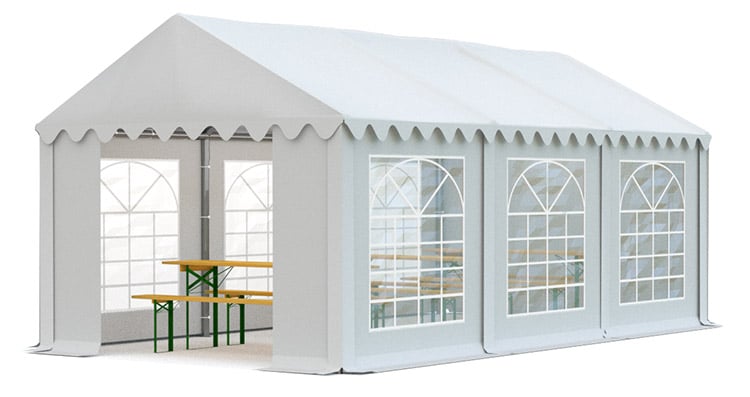 Zahradní párty stan 4x6m EKONOMY Bílá