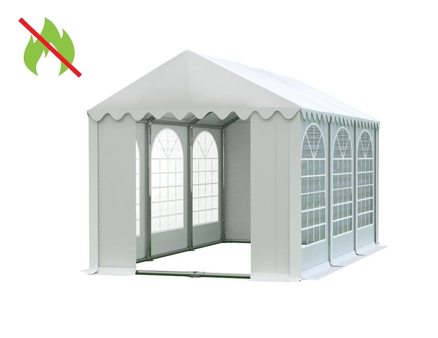 Zahradní párty stan 4x6 bílá PROFI - nehořlavý